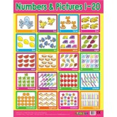 Wall chart: Numbers and Pictures 1-20